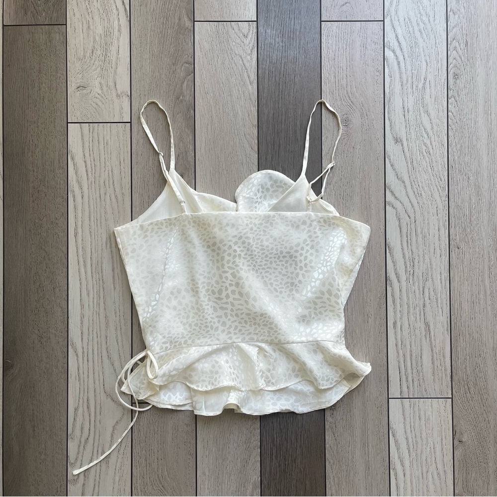 Rebecca Minkoff Cream Ruffled Camisole - Picture 2 of 6